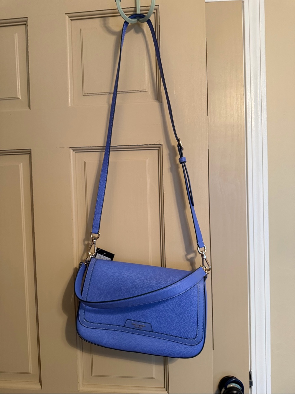 kate spade Periwinkle Blue Pebbled Leather Crossbody Bag